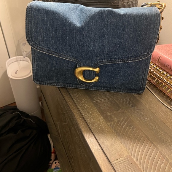 Coach Denim Chain Tabby handbag - Picture 2 of 6